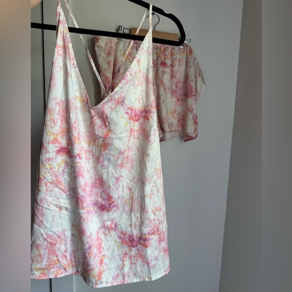 Stars Above - Pink and Yellow Tie-Dye top only - Picture 1 of 7